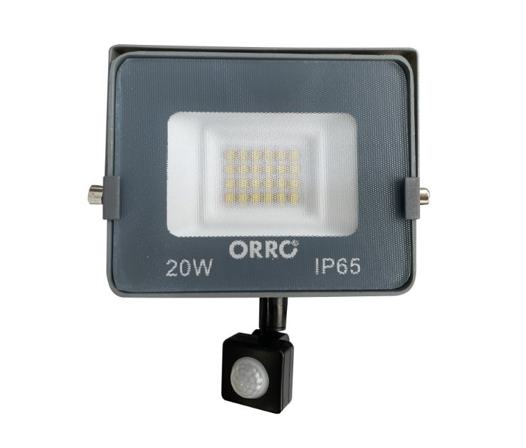 LED prožektorius ORRO 51094, su judesio davikliu, 20W, 1600lm, 4500K, IP65, A172150022