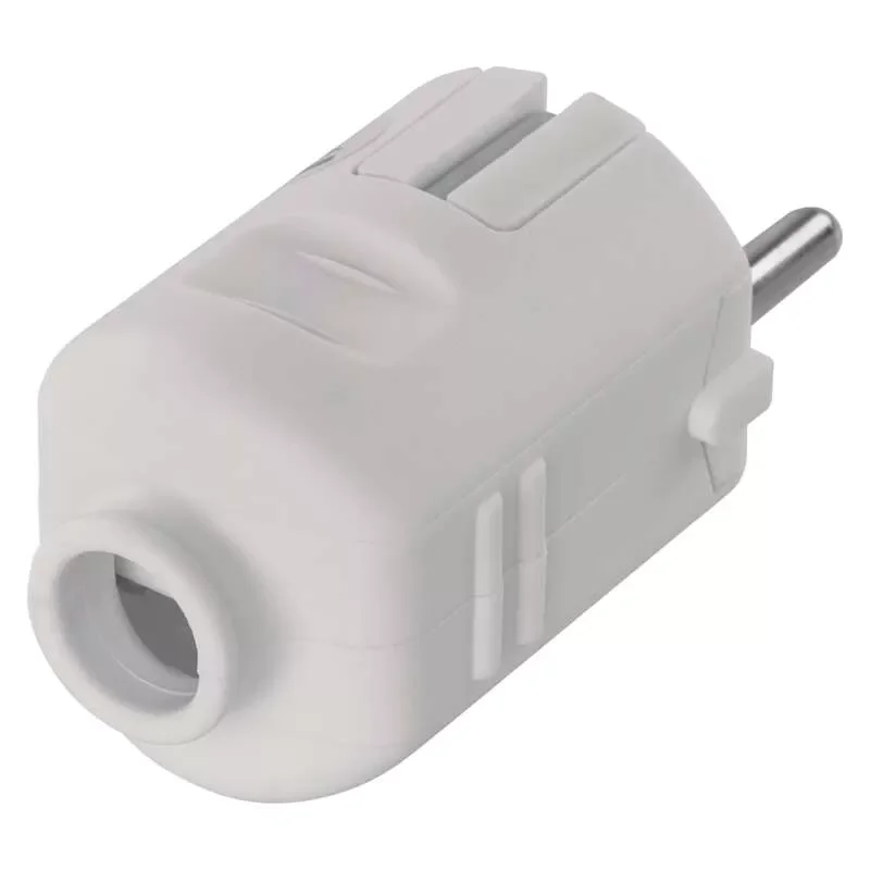 Kištukas EMOS P0034, su įž., baltos sp., IP20 16A 250V