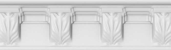 Lubų/sienų apdailos juostelė NOVELLY HOME M21, spl. balta, 50x90x2000 mm, 4vnt