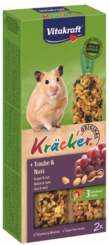 Skanėstas VITAKRAFT Kracker, gardėsis žiurkėnams, su riešutais