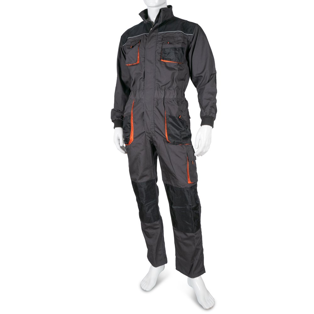 Kombinezonas HERVIN, 80% poliesteris, 20% medvilnė, XL dydis, pilka spalva, WH290