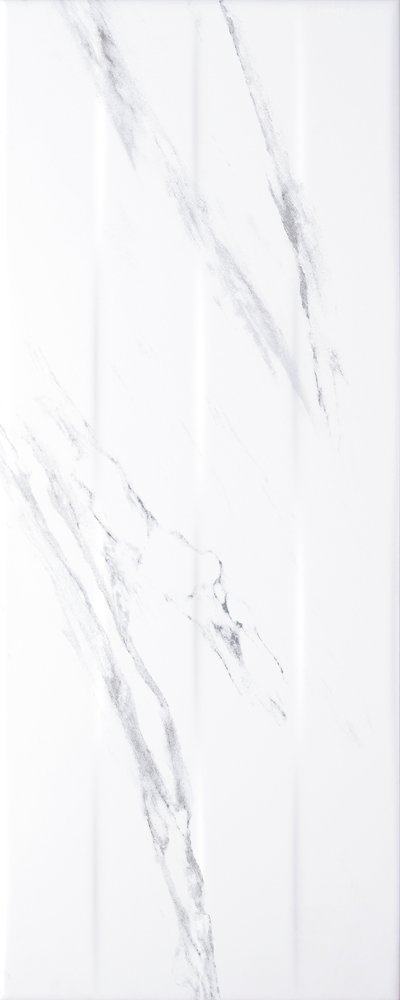 Dekoratyvinės plytelės KAI Elada 4922, 20 x 50 cm, 1,300 m2/dėž., spl.balta, reljefas