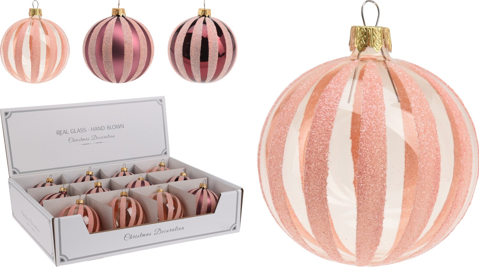 Eglutės žaisliukas, raudonos sp., 2 skirtingi dizainai, skersmuo 8 cm