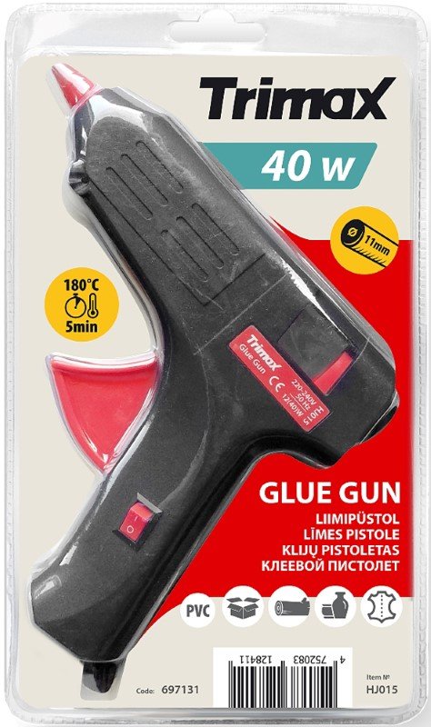 Klijų pistoletas TRIMAX, 40 W, D-11 mm