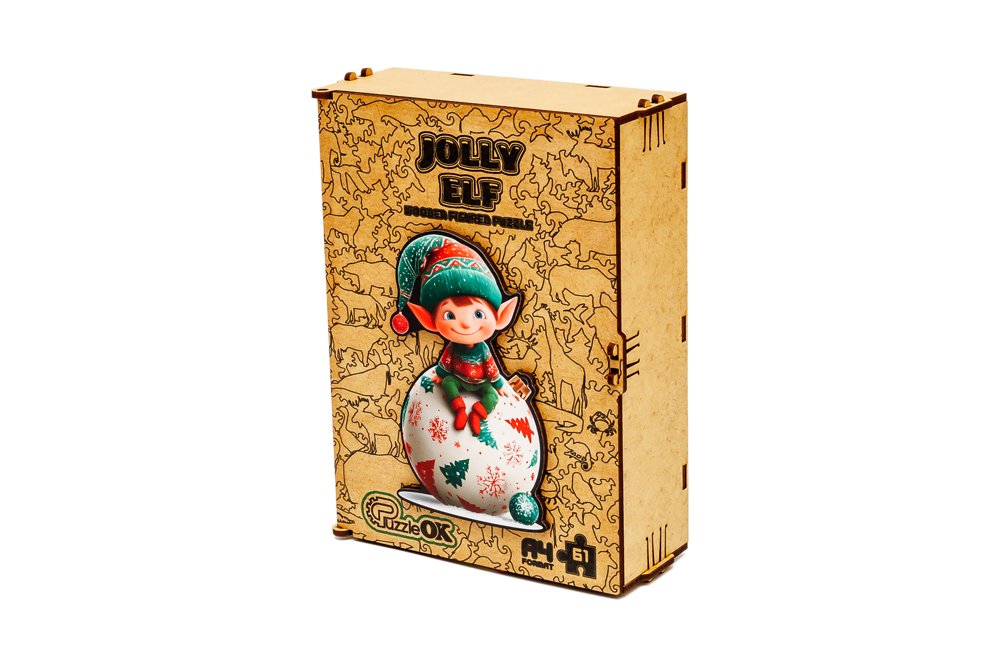 Medinė dėlionė PUZZLEOK, elfas, 65 detalės