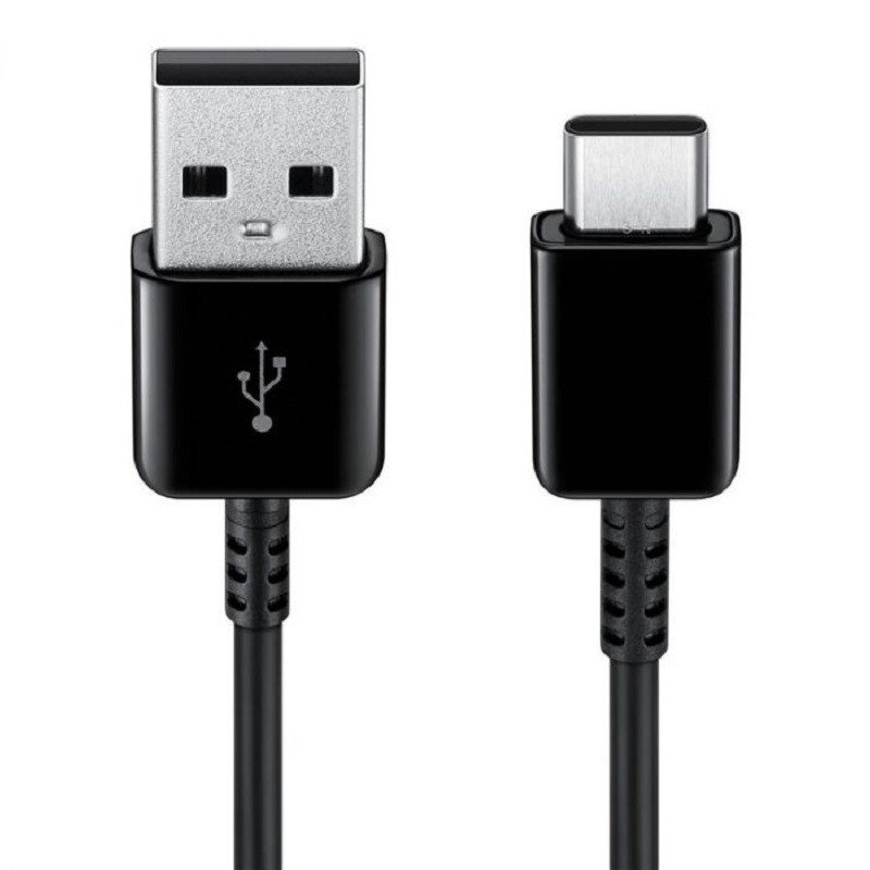 Įkrovimo laidas SAMSUNG, USB Type-C kabelis 1.5m, 2vnt, juodos sp., EP-DG930MBEGWW