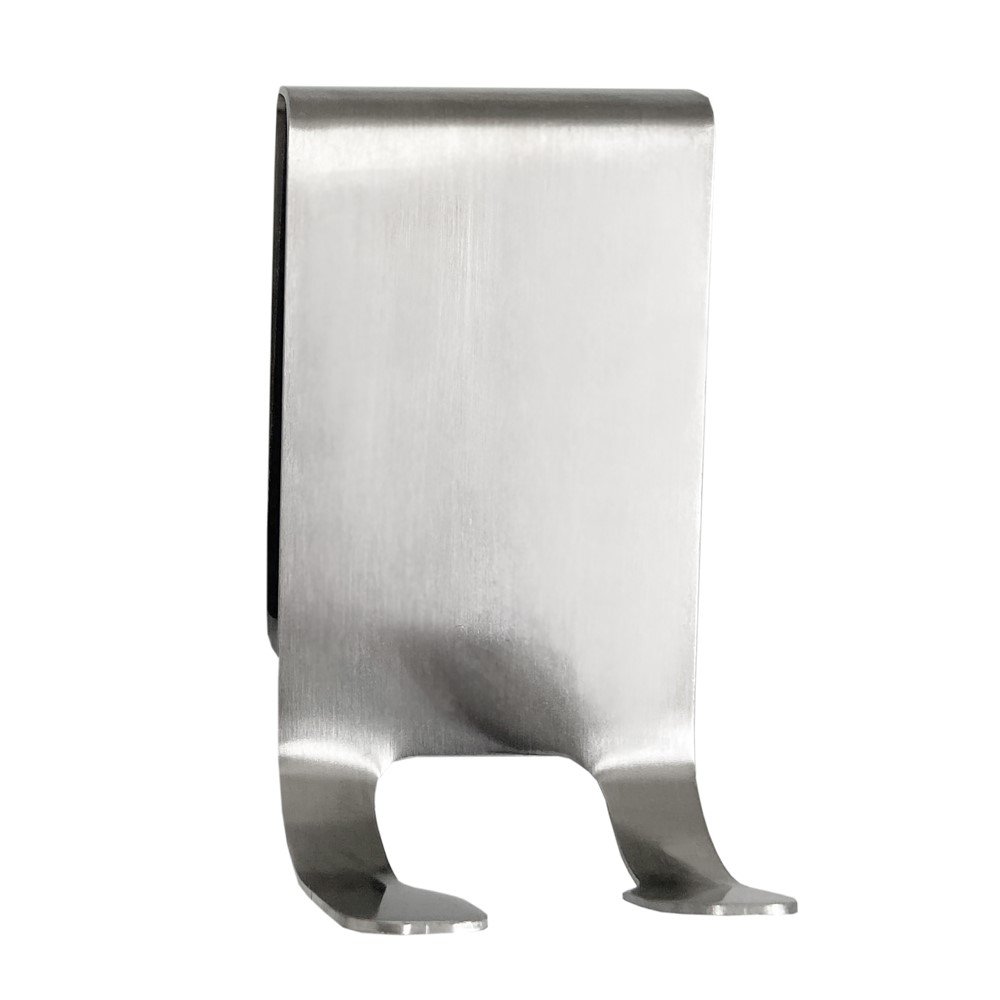 Kabliukas SEPIO, kabinamas ant dušo kabinos durų, metalinis, dvigubas, sidabro spl.