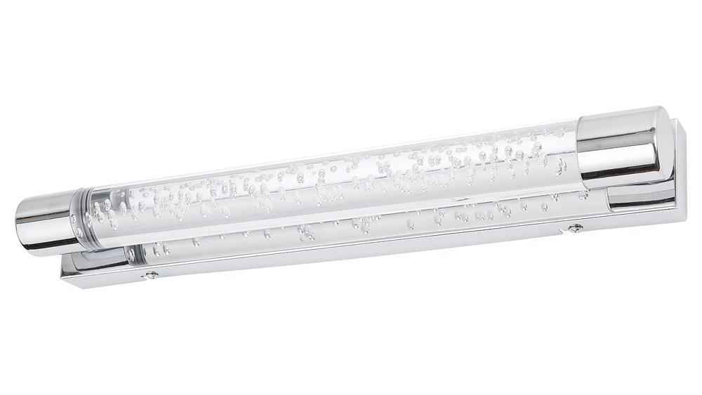 Sieninis veidrodžių ir paveikslų šviestuvas RABALUX Abbey, LED, 2 x 5W, 230V 50Hz, 3000K, 900 lm, IP44, metalinis, chromo sp., 400 x 50 x 50 mm, 5787