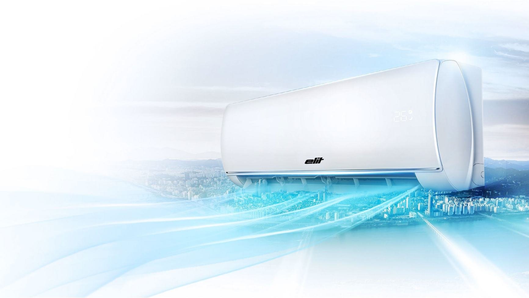 Oro kondicionierius ELIT Era Shape Q (WiFI), 3,5kW, baltas