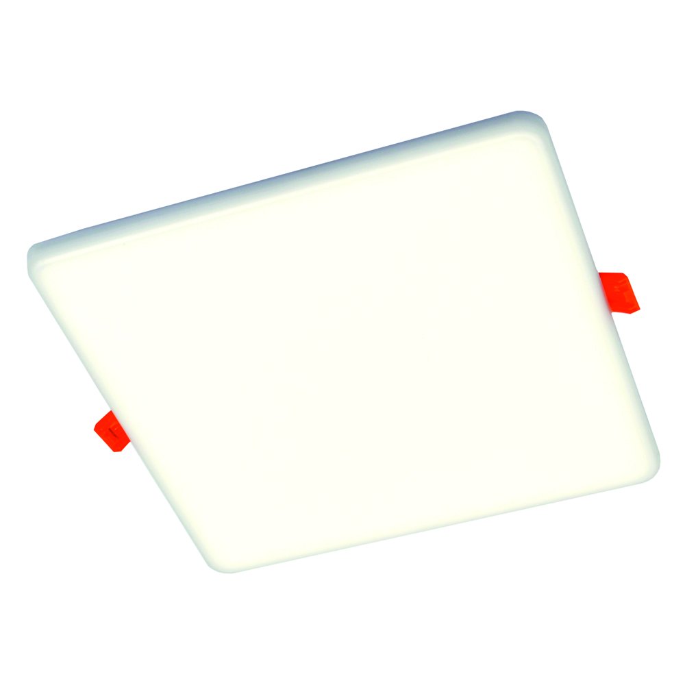 Montuojamas šviestuvas panelė TOPE Ronda Ik08, įleidžiama, LED 30W, 3000K, IP65, 2051 lm, pjaunama skylė 195 mm, be rėmelio, baltos sp., 217x217x25 mm, 6003000040