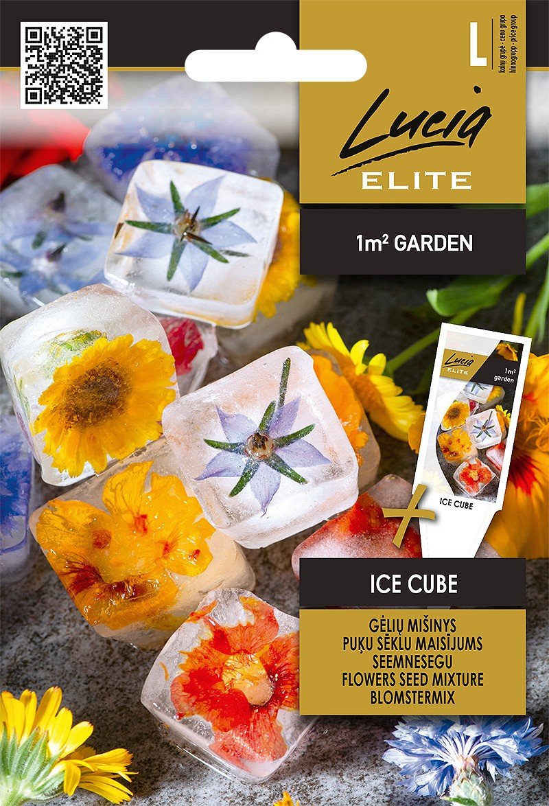 Gėlių sėklos, LUCIA ELITE ELN gėlių mišinys ICE CUBE, valgomas, 5 g., L