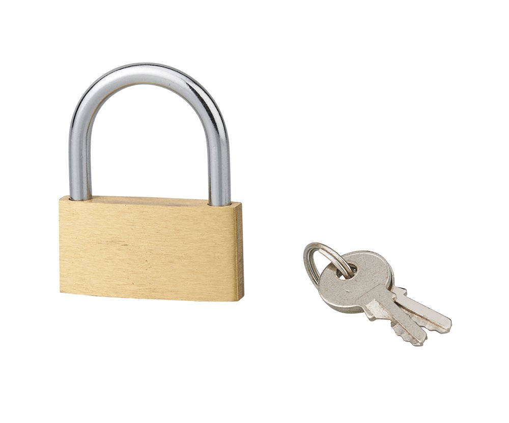 Pakabinama spyna SERRUPRIX, Basic 40 mm žalvariniu korpusu 2 raktai, 970040