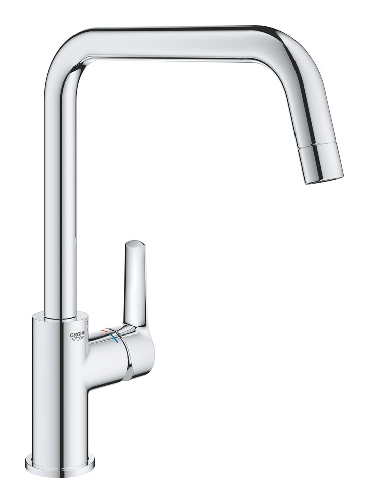 Plautuvės maišytuvas GROHE Quickfix Start, U formos snapas, chromas, 30470000