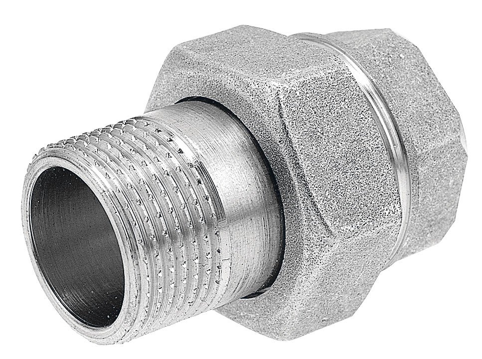 Išardomas sujungimas, chromuotas FERRO, tiesus 1 1/4"