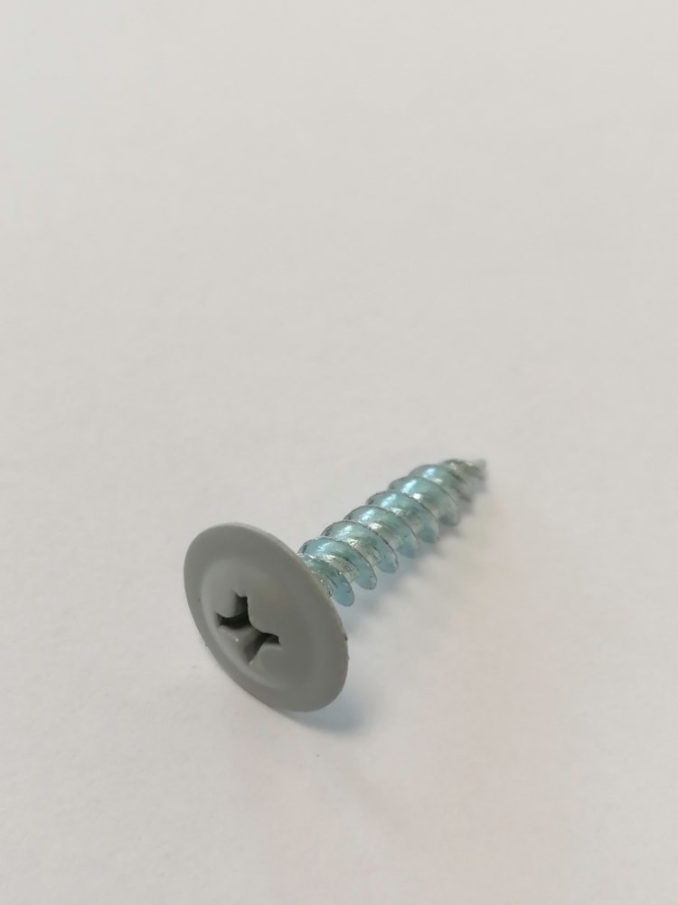 Savisriegiai praplatinta galva LAMIDA, cink., RAL7040 pilka 4,2 x 19 (40 vnt)