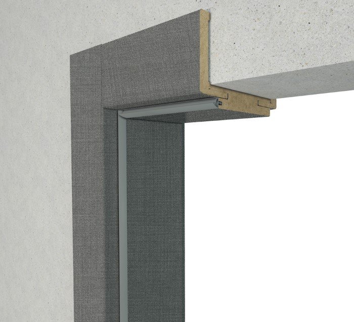Laminuota durų stakta VOSTER, reguliuojama, su apvadais, komplektas, spalva Paris, 100-140x80x2109 mm, 2 vnt., 100-140x80x884 mm, 1 vnt.