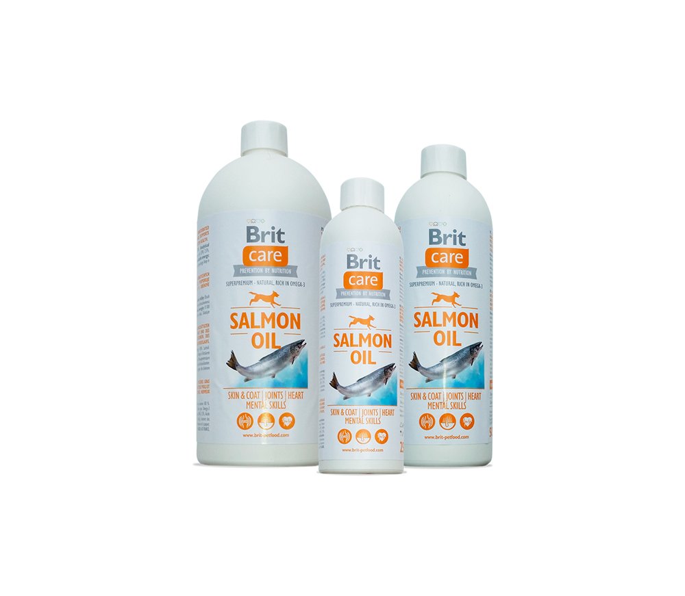 Lašišų aliejus BRIT Care, maisto papildas šunims, 500ml