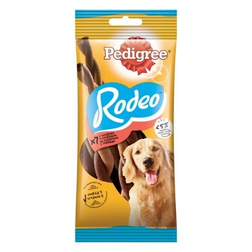 Skanėstas šunims PEDIGREE Rodeo, su jautiena, 7 vnt., 123 g