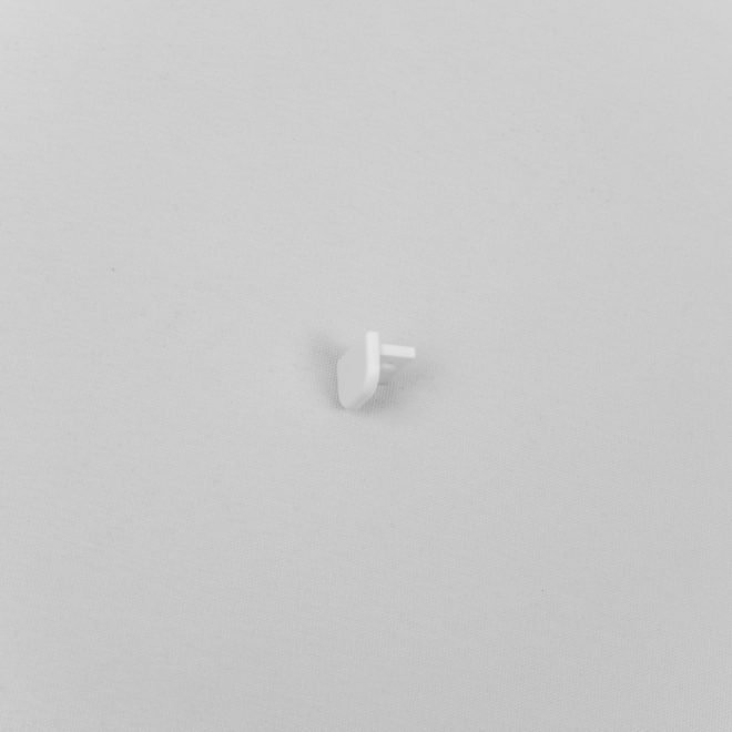 Užbaigimas aliuminio bėgeliui HESORA D - Profilis, baltos sp., plastikinis, 2 vnt.