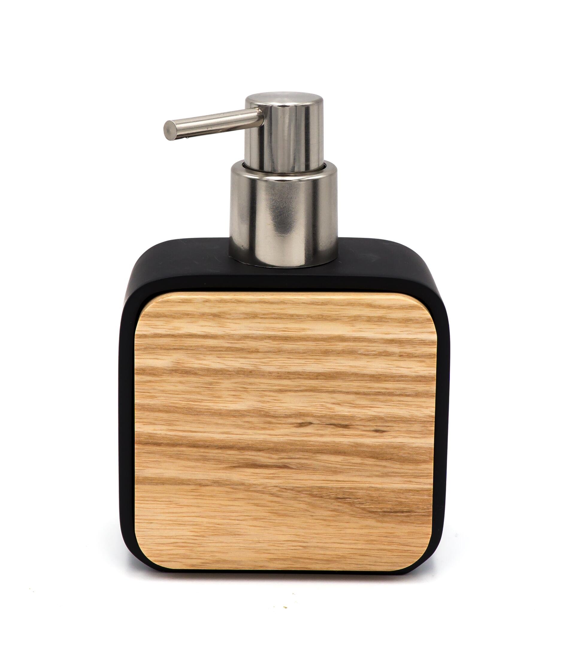 Muilo dozatorius RIDDER Amara, pastatomas, juodos spalvos, poliresinas/bambukas