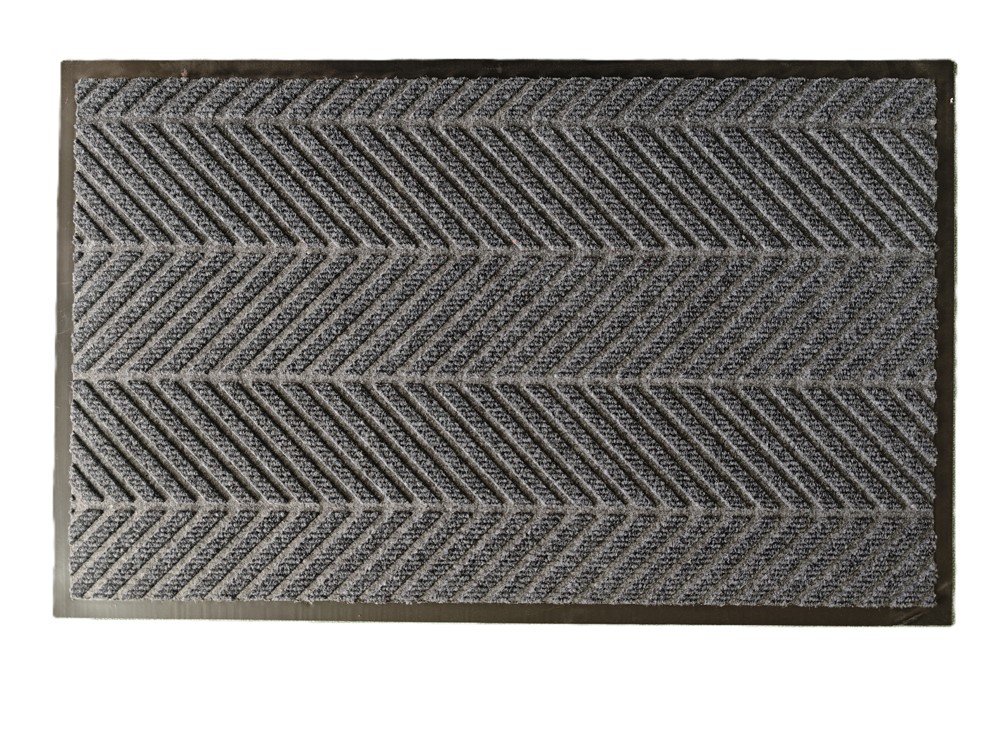 Kilimėlis RICCO Dunloop, 60 x 90 cm, pilkos spl., 100% PP, PVC pagrindas, 481-002
