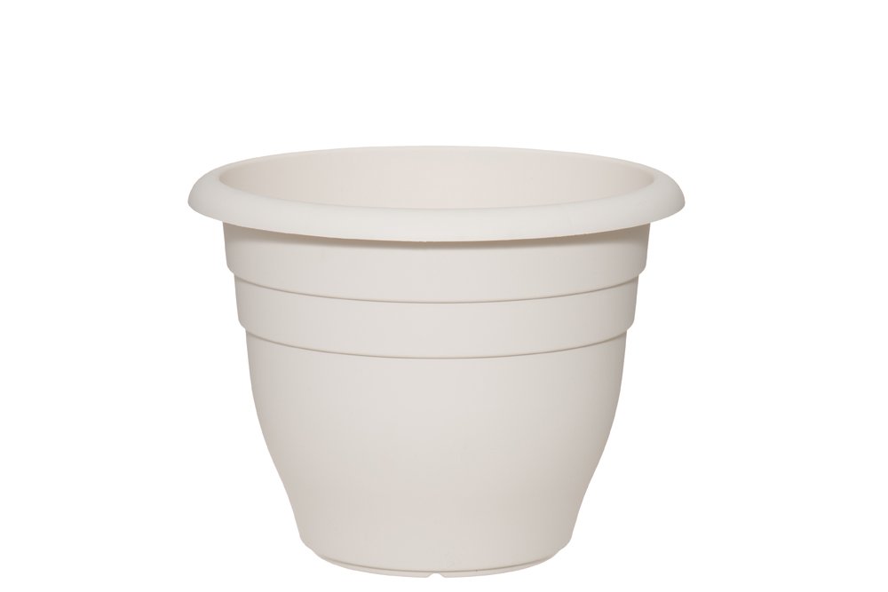 Plastikinis lauko vazonas 4Living, baltos sp., 40 x 40 x 31 cm.