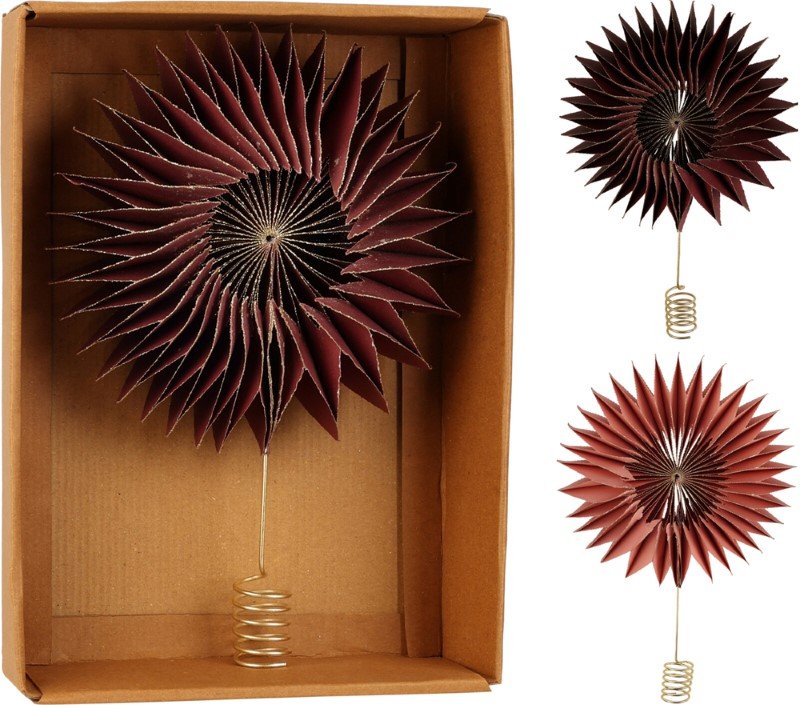 Eglutės viršūnė, popierinė, 2 skirtingos sp., 28 cm