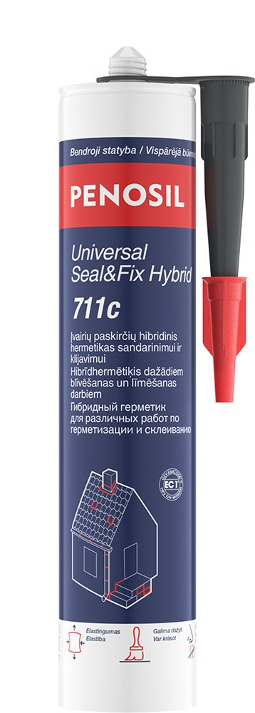 Hibridinis hermetikas PENOSIL Universal Seal&Fix Hybrid 711C, 280 ml, universalus, pilkos spalvos