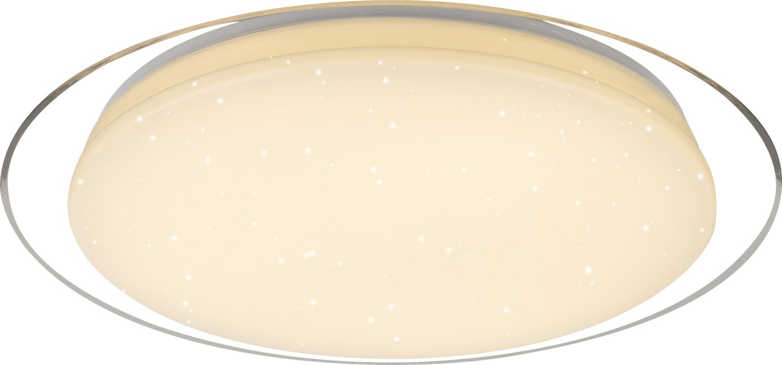 Lubinis LED šviestuvas GLOBO Optima, 30W, 230V, 2200 lm, 3000/4000/6500K, su pultu, dimeriuojamas, baltas metalas, chromas, 460 x 85 mm, 41310-30