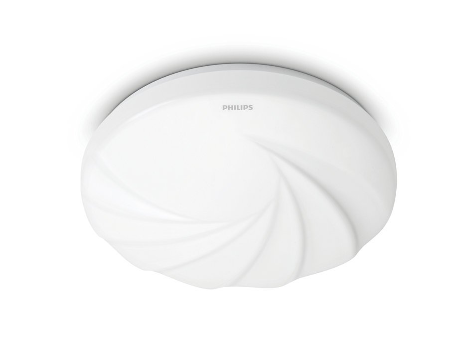 Lubinis LED šviestuvas PHILIPS Shore, 10 W, 4000 K, 1100 lm, IP20, 15000 val., 250 mm skersmens