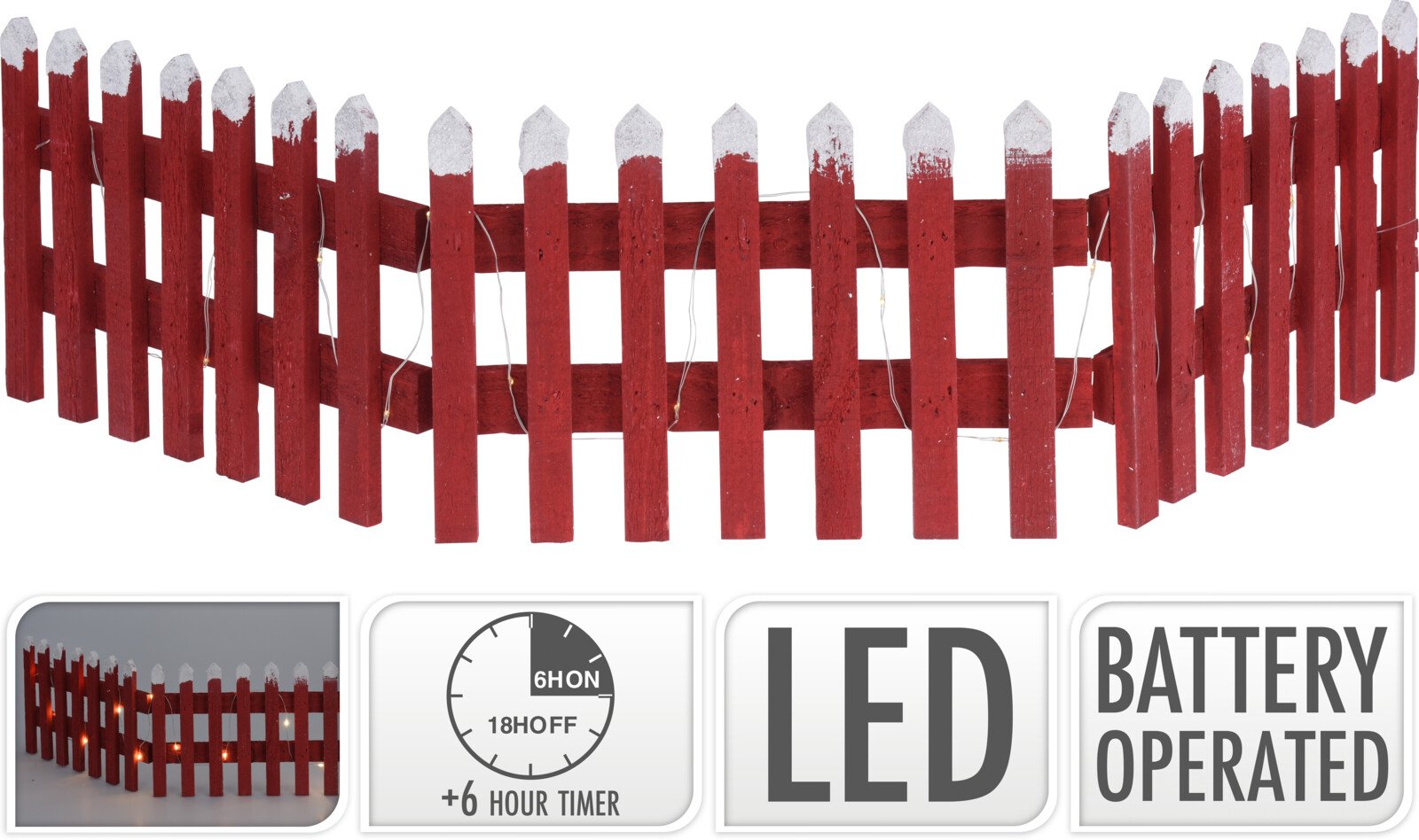 Tvorelė kalėdų eglutei, su 20 LED, šilto atspalvio, 90 x 20 cm, IP20