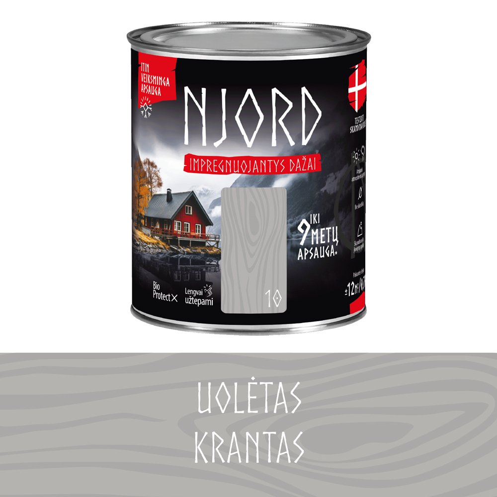 Impregnuojantys dažai medienai LUXDECOR NJORD, 0,75 l, (10) Uolėtas krantas