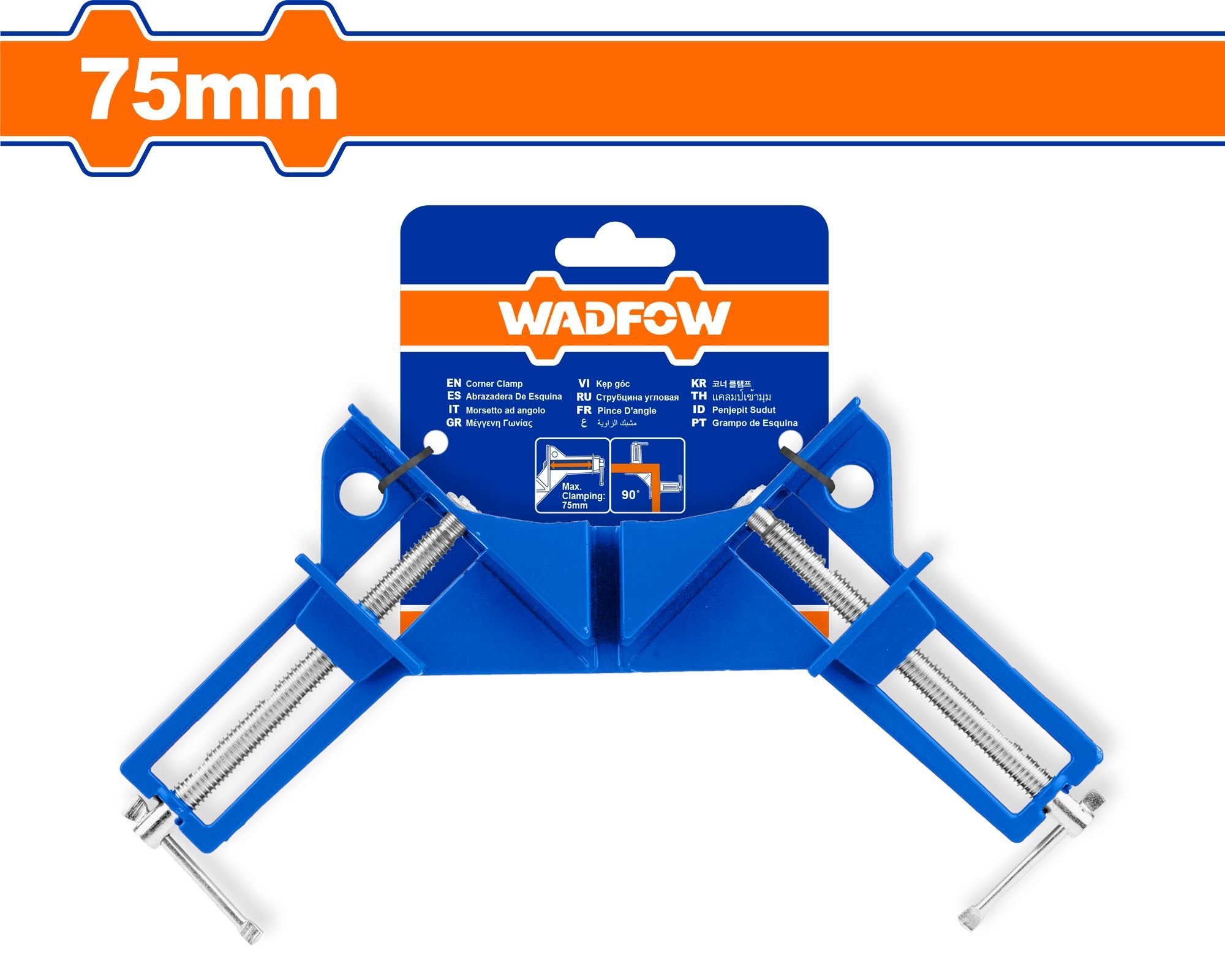 Spaustuvas WADFOW, kampinis, 75 mm, WACC453