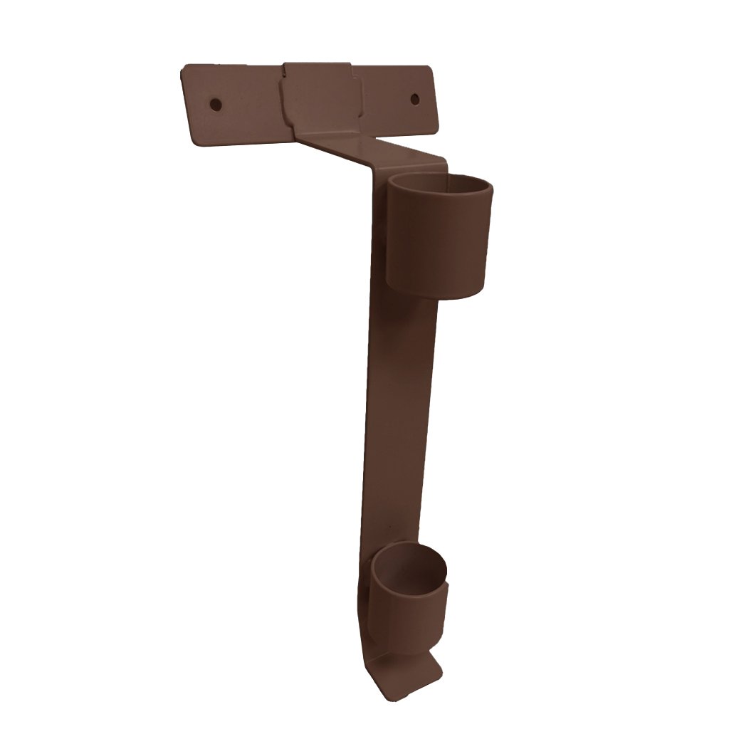 Vėliavos koto laikiklis, vienvietis, rudas