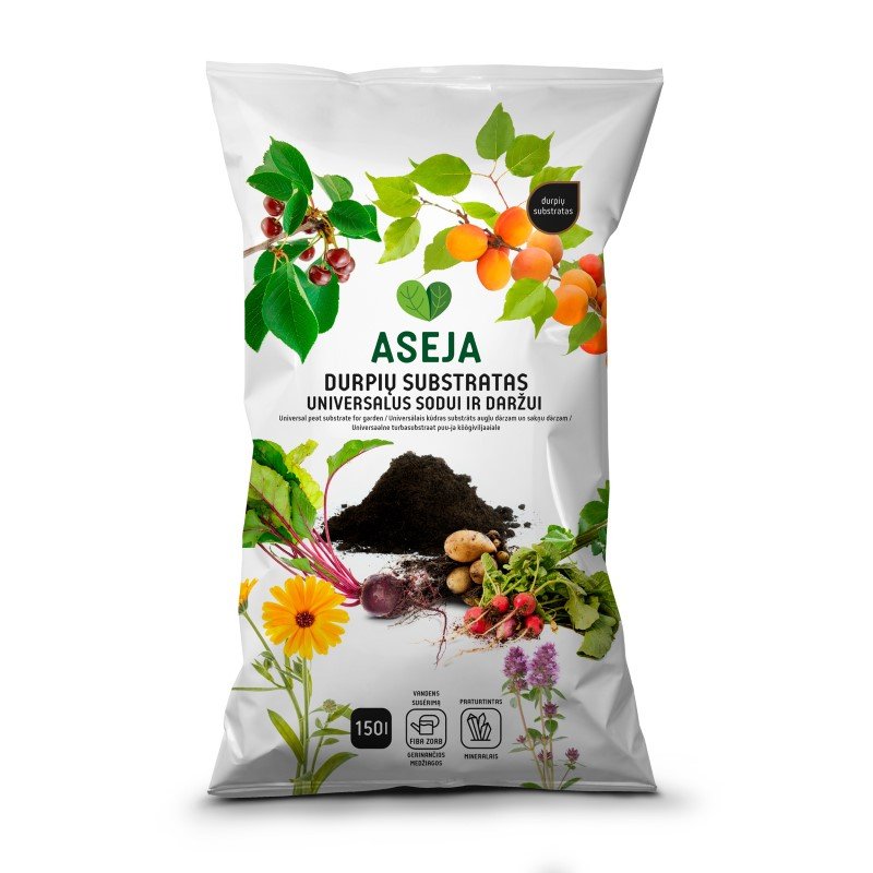 Universalus durpių substratas sodui ir daržui ASEJA, 150 l