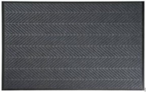 Kilimėlis RICCO DUNLOOP, 90 x 150 cm, pilkas, 100% PP ant vinilinio pagrindo, 482-002