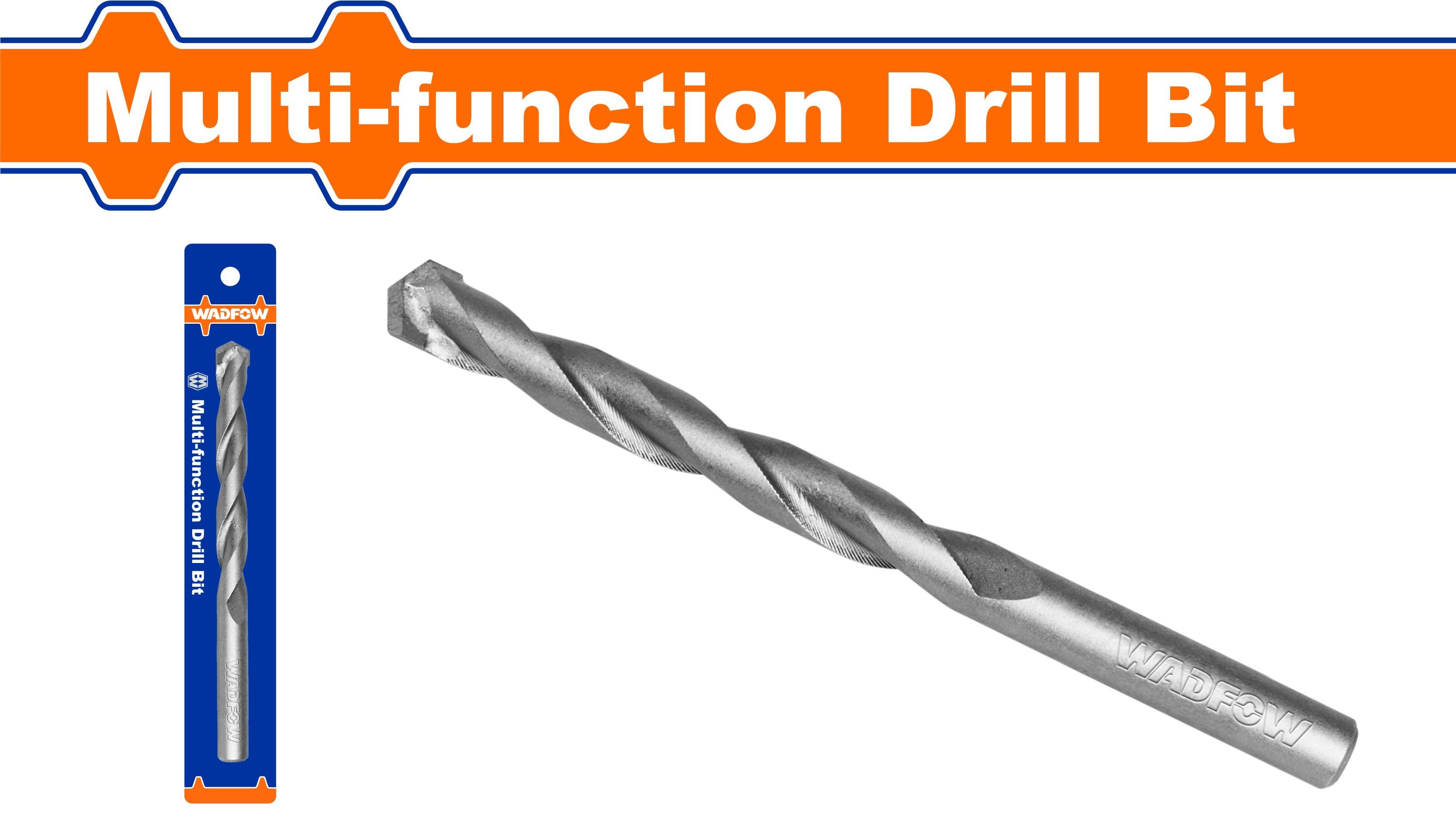 Daugiafunkcis grąžtas WADFOW, Cr-V, 10x120 mm, WMZ1K05