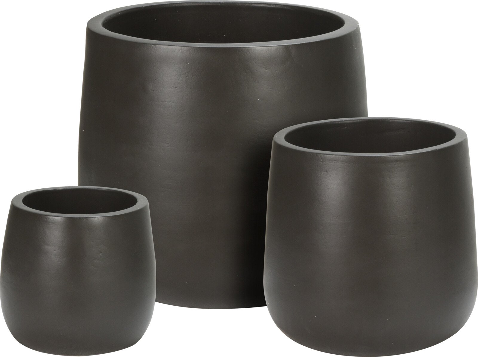 Lauko vazonas, juodos sp., 27,5 x 27,5 x 26,5 cm.