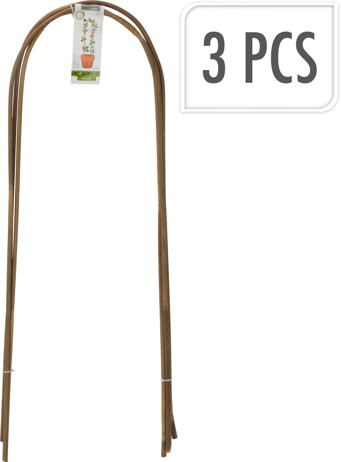 Bambukinė atrama Progarden, arkos formos, rinkinys (3 vnt.), aukštis 79 cm.