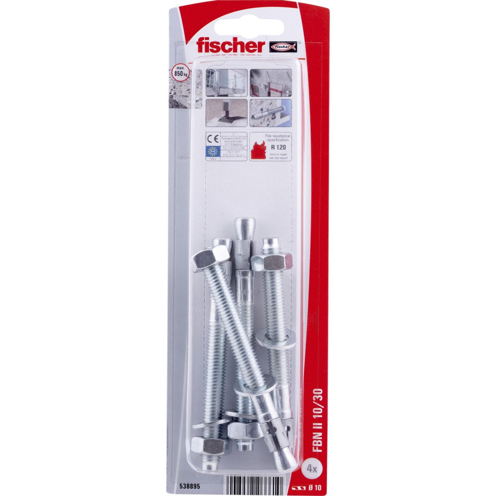 Inkarinis varžtas FISCHER FBN II 10/50, 10 x 106 mm, metalinis