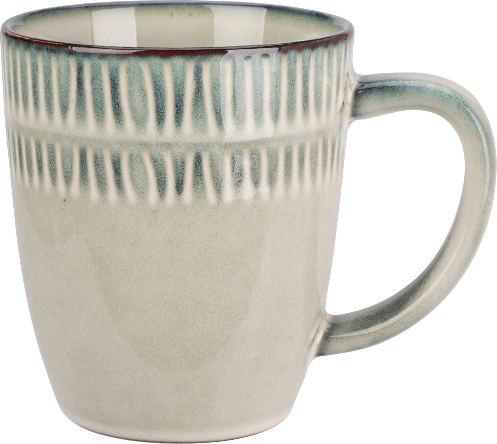 Puodelis, keraminis, pilkos sp., 360 ml