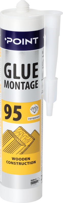 MontažiniaiklijaiPOINT95,medinėmsOSBkonstr.,skaidrūs280ml