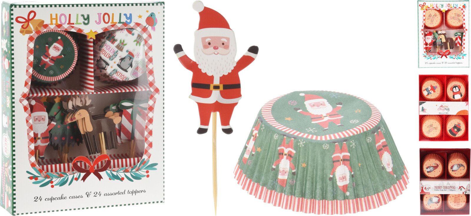 Rinkinys keksiukų kepimui, 48 vnt., kalėdinio dizaino