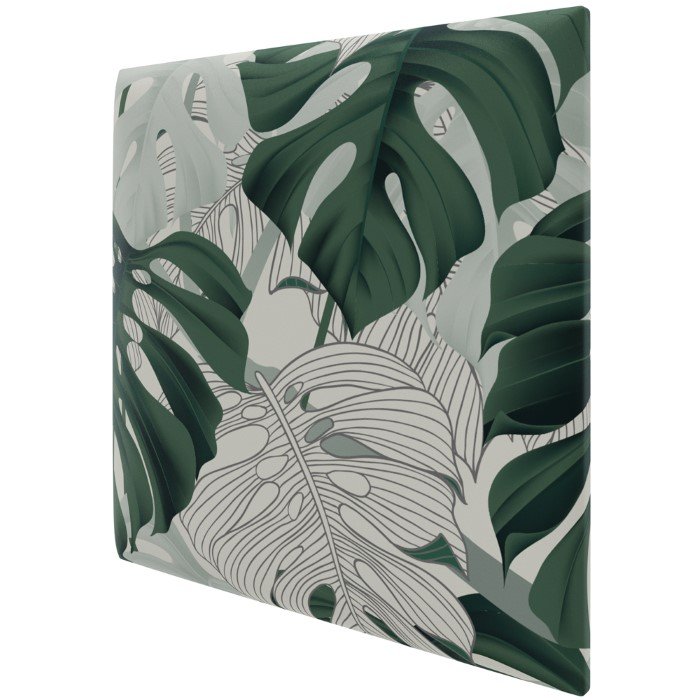 Sienų plokštė PUFFIN Trends 45 Pk, spl. Deliciosa Print Multicolor,  450x450x37 mm, dekoratyvinė, tekstilinė