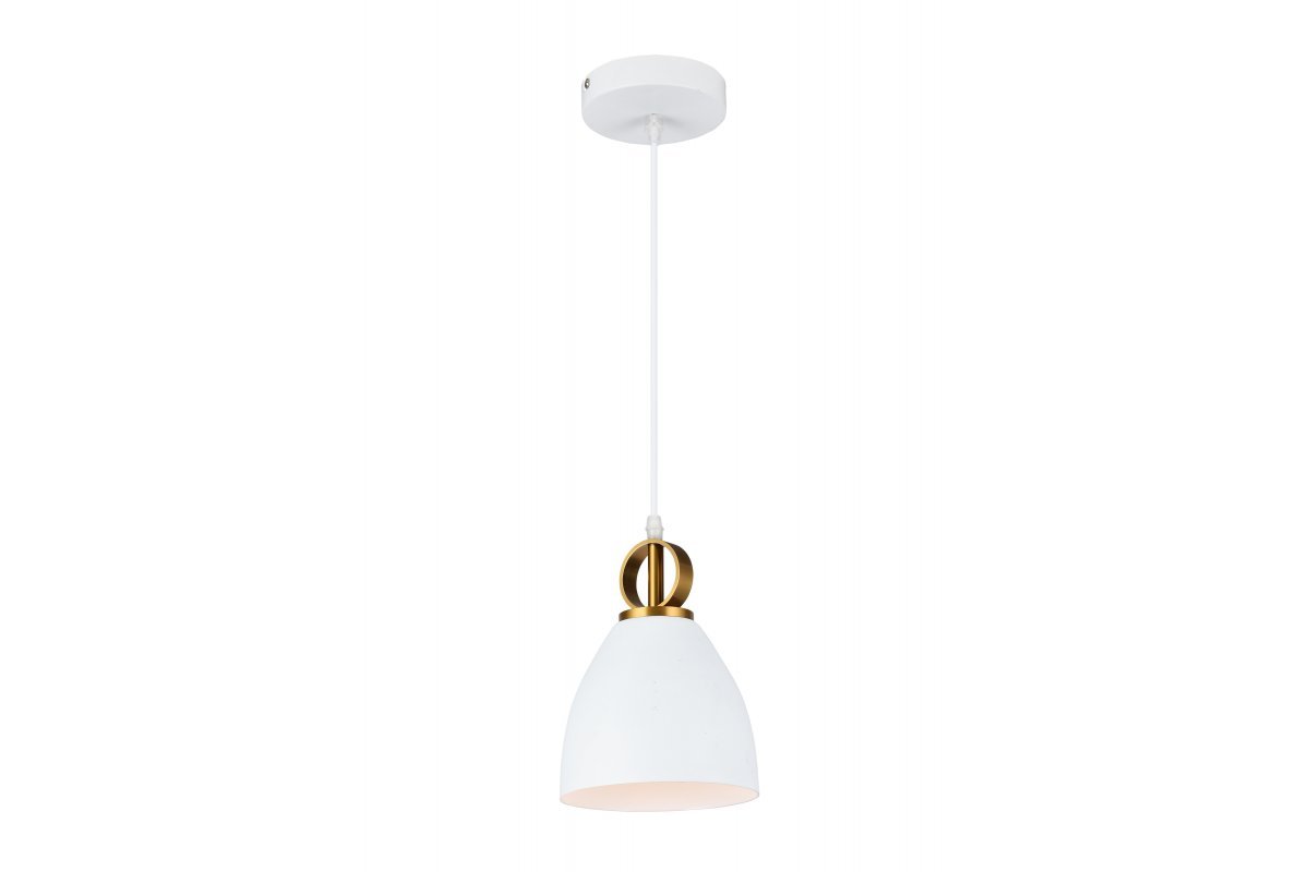 Pakabinamas šviestuvas GTV Kerala, E27, 1 x 40W, 220-240V, IP20, baltos sp., skersmuo 160 mm, OS-KERA-00-DEC