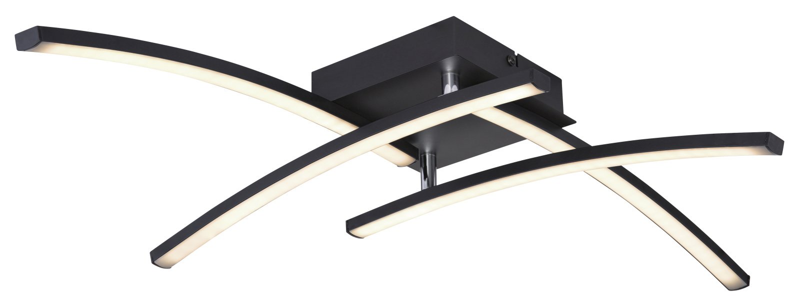 Pakabinamas LED šviestuvas GLOBO Tansy I, 24W, 230V, 3000/4000/6000K, 2500 lm, metalas, plastikas, matinės juodos sp., 690 x 690 x 105 mm, 67129-24