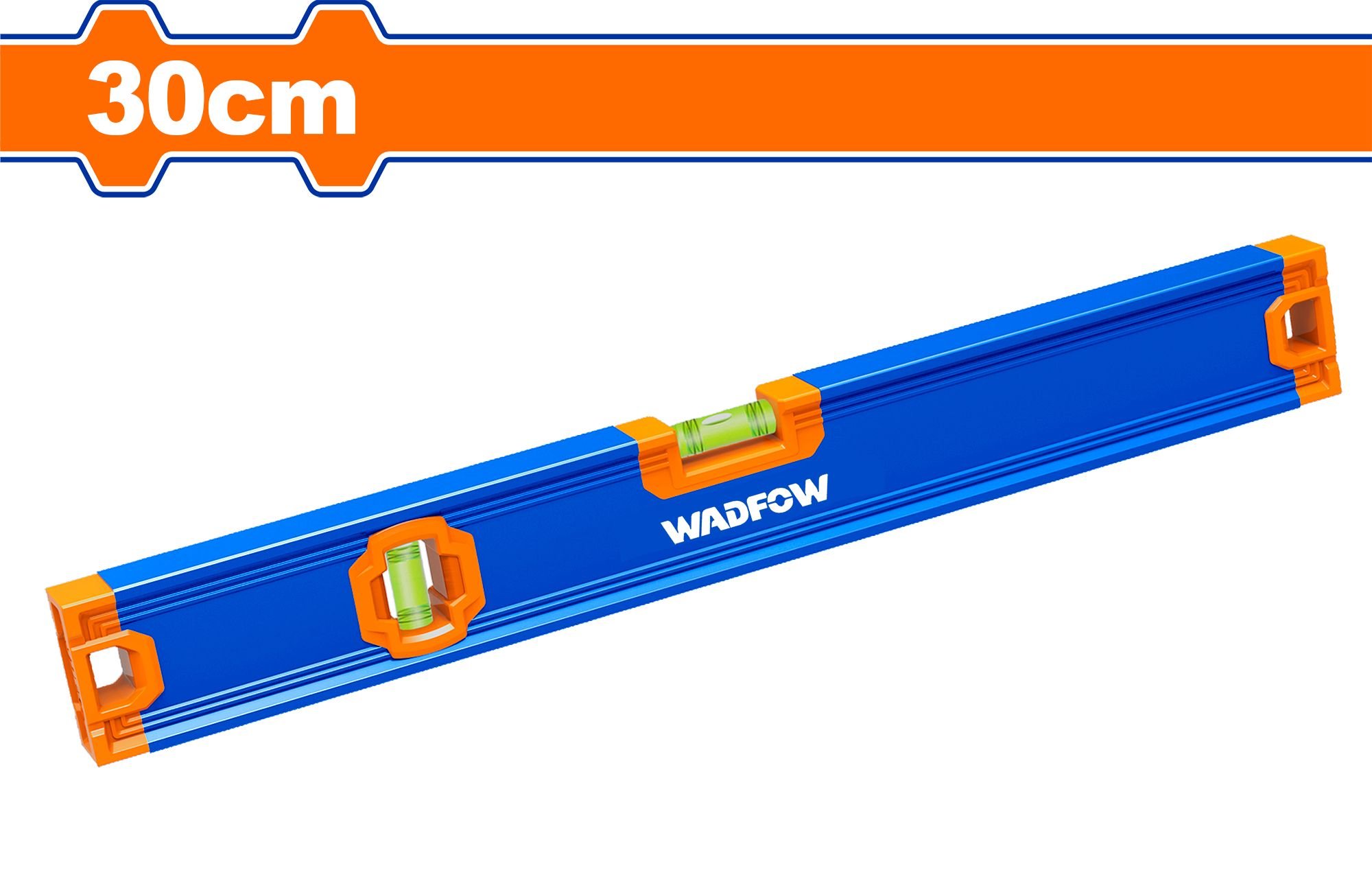 Gulsčiukas WADFOW, 2 akutės, aliumininis korpusas, storis 1 mm, 30 cm, WSL2G30