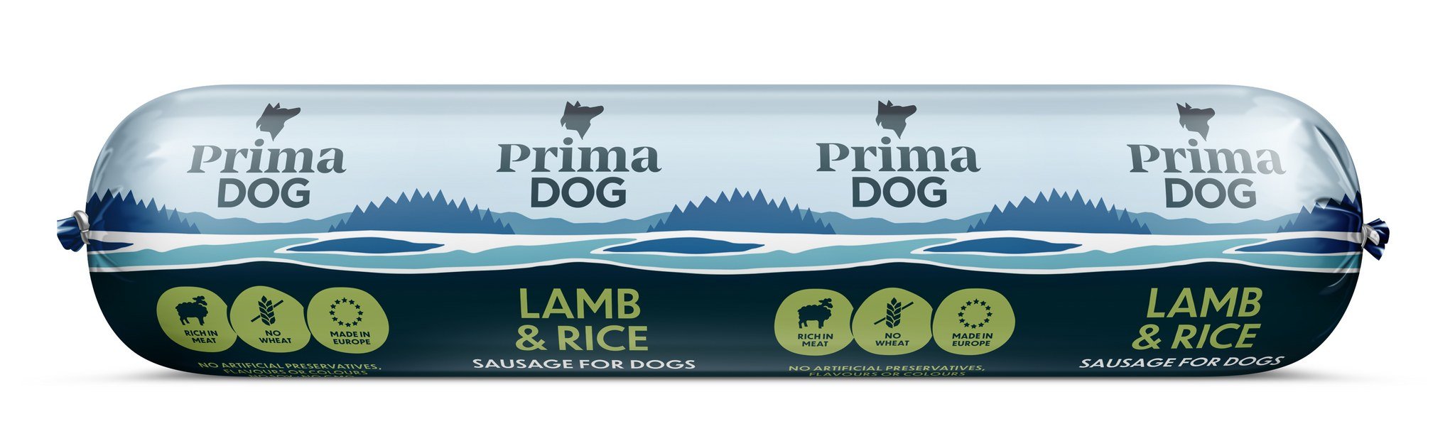 Dešra šunims PRIMADOG, ėrienos ir ryžių, 800g