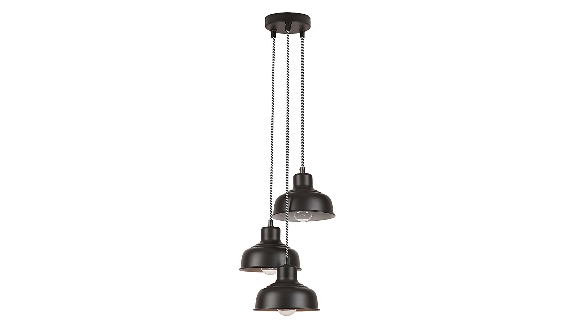 Pakabinamas šviestuvas RABALUX Owen, E27, 3 x 25W, 230V, IP20, metalinis, matinės juodos sp., 300 x 1150 x 300 mm, 2790