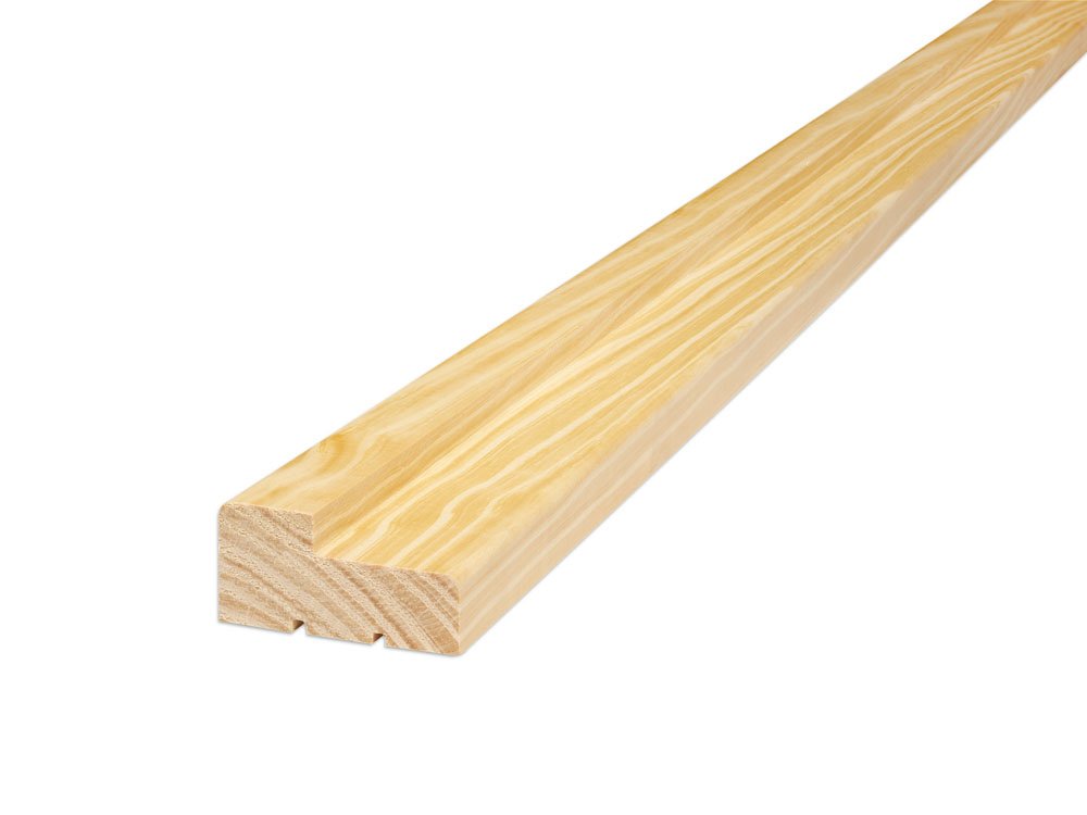 Medžio masyvo durų varčios staktų komplektas MANOEL MARCHETTI, spalva natūrali pušis, 2100x75x30 mm, 2 vnt., 1000x75x30 mm, 1 vnt.